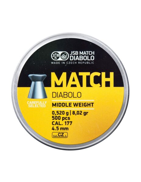 jsb match diabolo middle weight pellets .177 8,02 gr